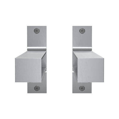 Flexi Storage Shelf Brackets - 190mm Brushed Aluminium - Easy Install