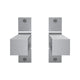 Flexi Storage Shelf Brackets - 190mm Brushed Aluminium - Easy Install