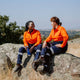Green Hip Long Sleeve Hi-Vis Shirt - Size 8 - Orange Blue - UPF 50+ Sun Protection