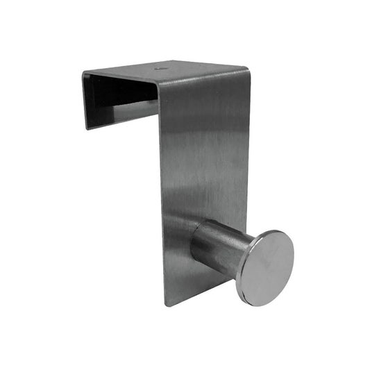Adoored Satin Chrome Over The Door Hook 70mm Aluminium Durable Design