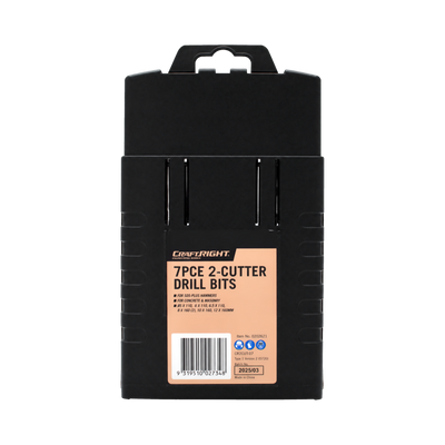 Craftright SDS-Plus Drill Bit Set - 7 Piece - Metal - Concrete Use