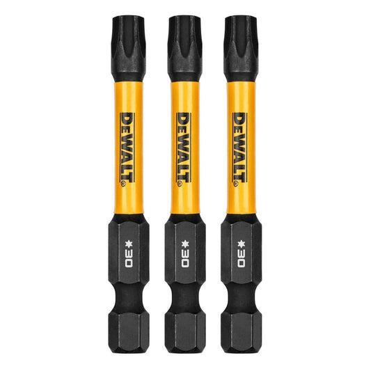 Dewalt Flextorq Screwdriver Bit - TX30 - 57mm - 3 Pack - Durable High Carbon Steel - Auzzistore