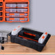 Tactix 13 Compartment Storage Box - Large Polypropylene - Customizable Storage