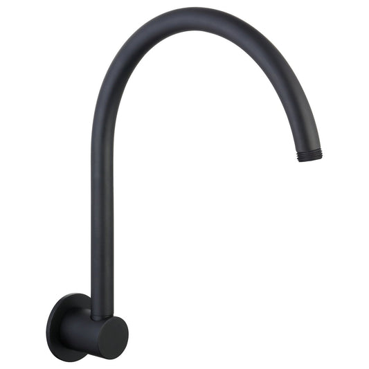 Mondella Resonance Gooseneck Shower Arm 300mm Matte Black - Auzzistore