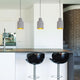 Home Design Teramo Concrete Pendant - 145mm - Grey Concrete - Stylish Look
