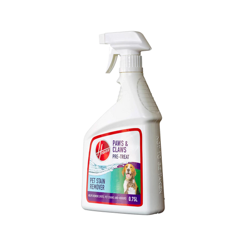 Hoover Paws Claws Pre Treat Pet Stain Remover 750ml - Enzymatic Cleaner - Auzzistore