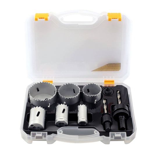 Craftright 9 Piece Bi-Metal Holesaw Set - 22mm to 64mm - Durable Design - Auzzistore