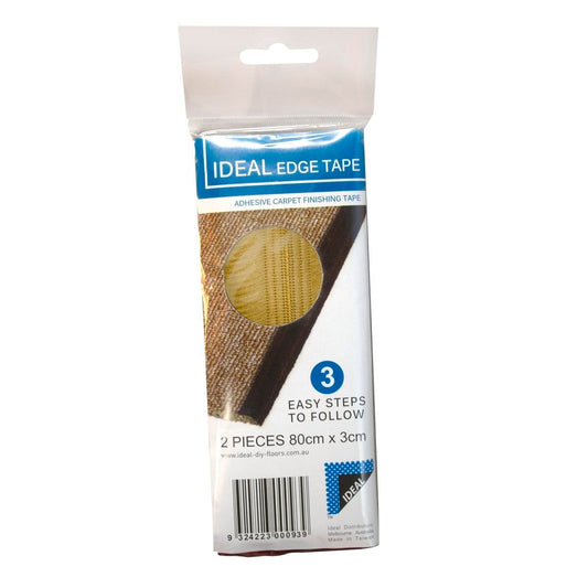 Beige Binding Tape for Carpet Runner Edge - 80cm x 3cm - 2 Piece Pack