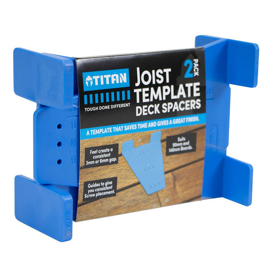 Titan Install Decking Joist Template Spacer 2 Pack - 135mm x 100mm - Consistent Gaps – view 2 - Auzzistore