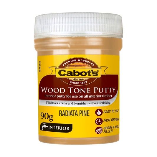 Cabot Wood Tone Putty - 90g - Radiata Pine - Water Based - Fast Drying - Auzzistore