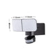 Arlec Solar Movement Activated Floodlight - 900 Lumens - Black - MAL800