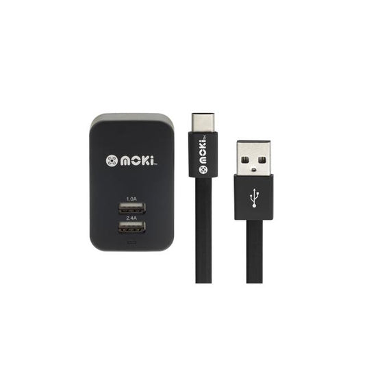 MOKI Type-C SynCharge Cable + Wall Charger