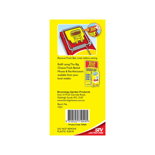 The Big Cheese Rat Trap - Fresh Baited - 84mm - Quick Catch – view 2 - Auzzistore
