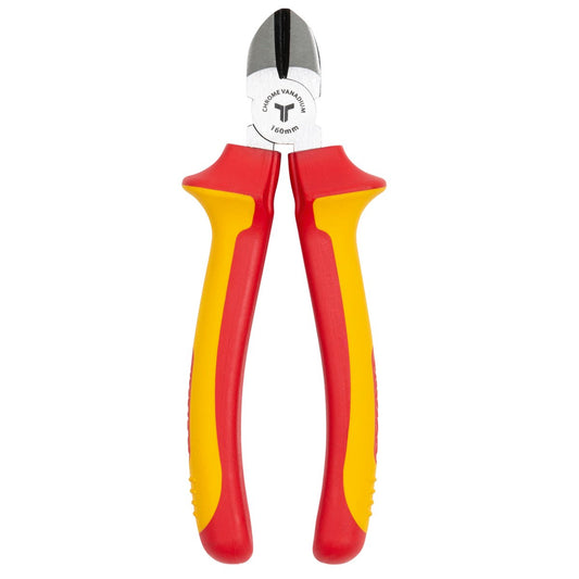 Trojan 160mm Vde Side Cutting Plier - Chrome Vanadium Steel - Red Yellow – view 2 - Auzzistore
