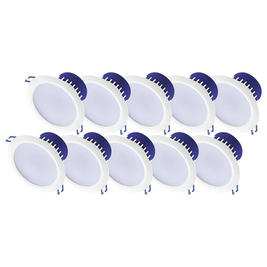 Deta 7W LED Downlight - Tri Colour Dimmable - 10 Pack - IP44 - 190mm