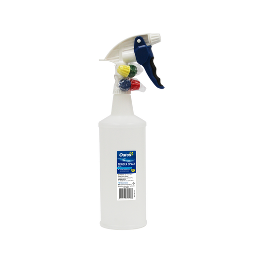 Oates 1L Spray Trigger Bottle - Heavy-Duty Design - High Output Nozzle - Auzzistore