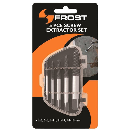 Frost Extractor Screw Set - 5 Piece - Steel - Heavy-Duty - Easy Carry - Auzzistore
