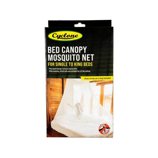 Cyclone Bed Canopy Mosquito Net - King Size - 12.5m Base Perimeter - Breathable Protection - Auzzistore