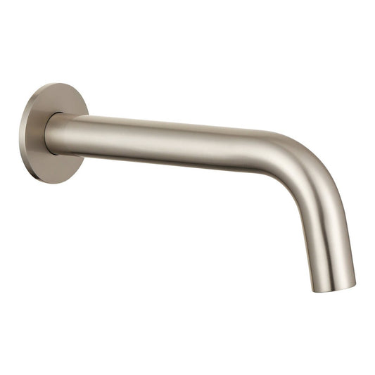 Mondella Curved Bath Spout - 200mm - Brushed Nickel - Durable Design - Auzzistore