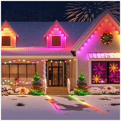 Govee 45m Permanent Outdoor Lights - RGBIC, IP67 Waterproof, Smart Control