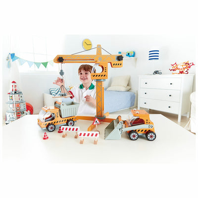 Hape Construction Trio Interactive Play Set E8854 Age 3+ Wooden