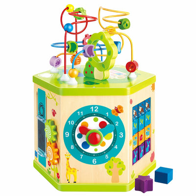 Hape Wooden Hexagonal Activity Cube 7 in 1, Model E8596