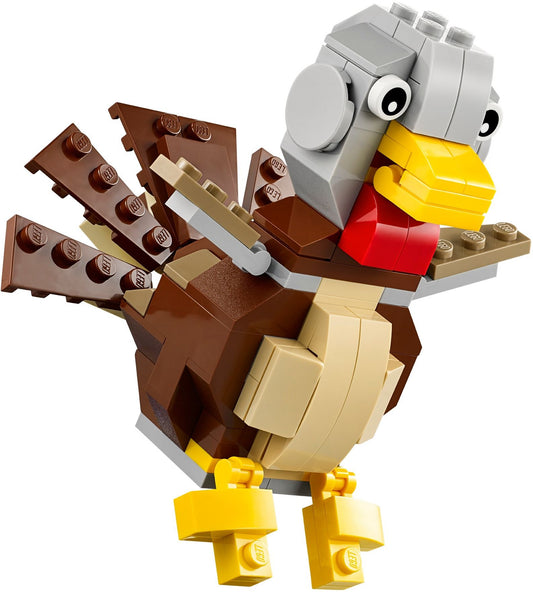 LEGO 40091 Thanksgiving Turkey - Buildable Festive Décor – view 2 - Auzzistore