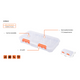 Tactix 13 Compartment Storage Box - Large Polypropylene - Customizable Storage