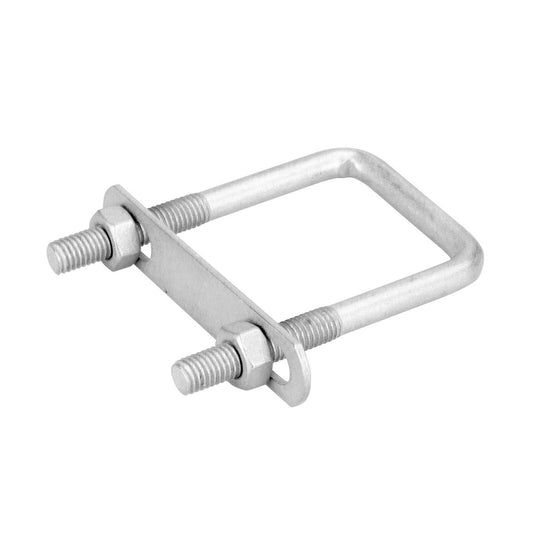Pinnacle Galvanised U Bolt Square - M8 - 75mm x 43mm - High Corrosion Resistance - Includes Nuts and Washers - Auzzistore