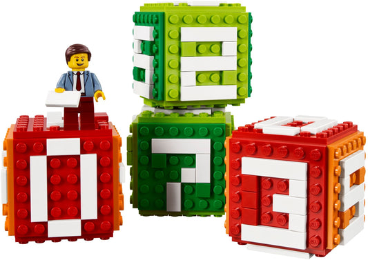 LEGO 40172 Brick Calendar - Buildable Desk Calendar with Minifigure – view 2 - Auzzistore