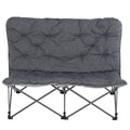 KingCamp Oversized Padded Double Camping Chair Capacity 272kg Grey Portable