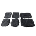 SpaceMade Compression Travel Cube Set 6pc Black Nylon Mesh Durable 81201