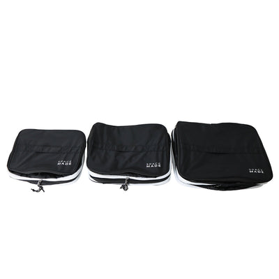 SpaceMade Compression Travel Cube Set 6pc Black Nylon Mesh Durable 81201