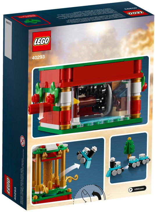 LEGO 40293 Christmas Carousel - Festive Rotating Holiday Train Set - Auzzistore