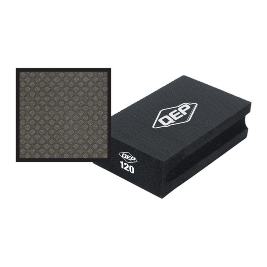 QEP 120 Grit Diamond Sanding Block - 60mm x 95mm - Versatile Smoothing Tool – view 2 - Auzzistore
