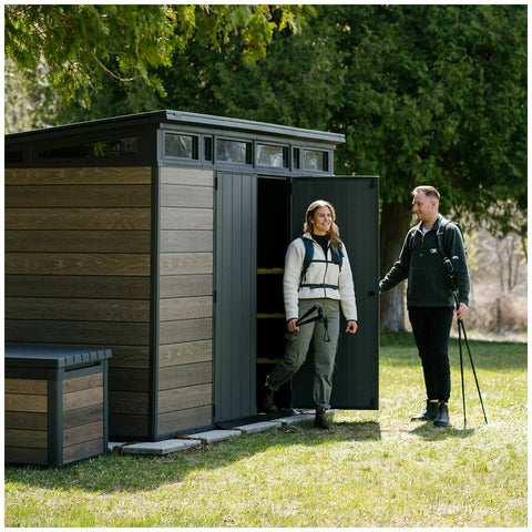 Keter Signature Pent Garden Shed 3400 x 2200mm Weather Resistant Resin