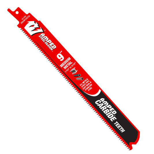 Diablo 9 Amped Demo Demon Carbide Reciprocating Saw Blade 260mm - Medium Metal Cutting - Durable Black I.C.E. Coating – view 2