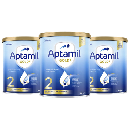 Aptamil Gold+ Stage 2 Infant Formula 6-12 Months 3 x 900g - Auzzistore