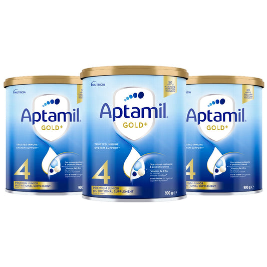 Aptamil Gold+ Stage 4 Toddler Formula 2 Years+ 3 x 900g - Auzzistore