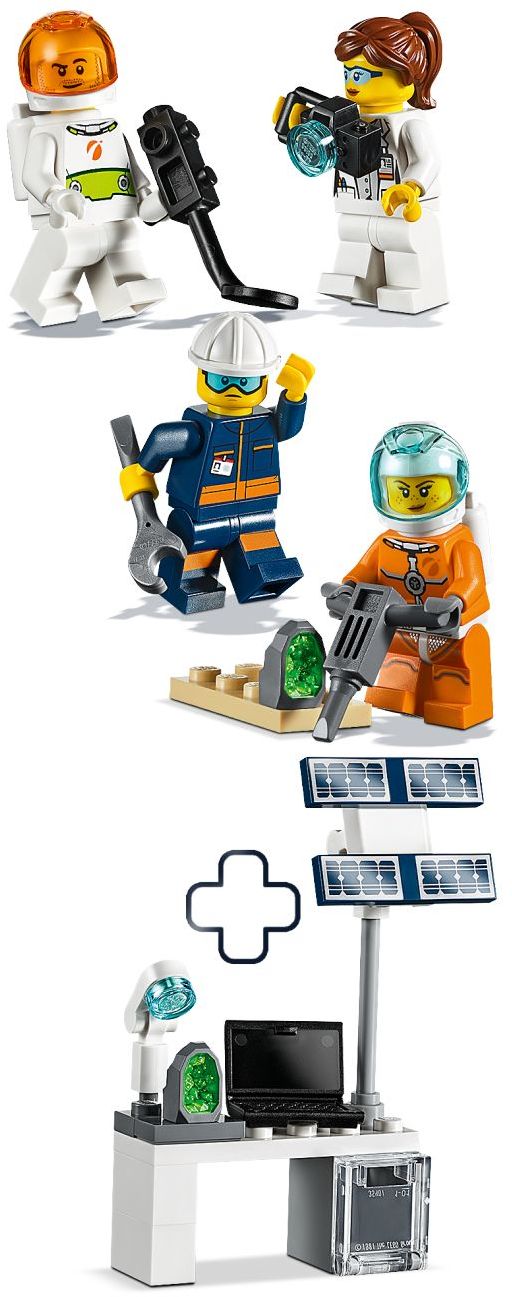 LEGO 40345 Mars Exploration Minifigures & Space Lab - Auzzistore