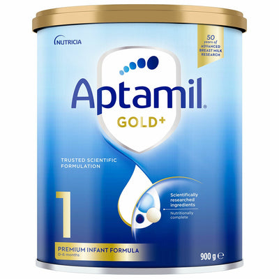 Aptamil Gold Plus Stage 1 Infant Formula 900g 3 Pack 0 to 6 Months