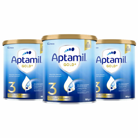 Aptamil Gold+ Stage 3 Toddler Formula 1 Year+ 3 x 900g - Auzzistore