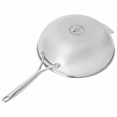 Henckels Paradigm Non-Stick Wok with Lid 30cm Heavy Duty Tri-Ply Stainless
