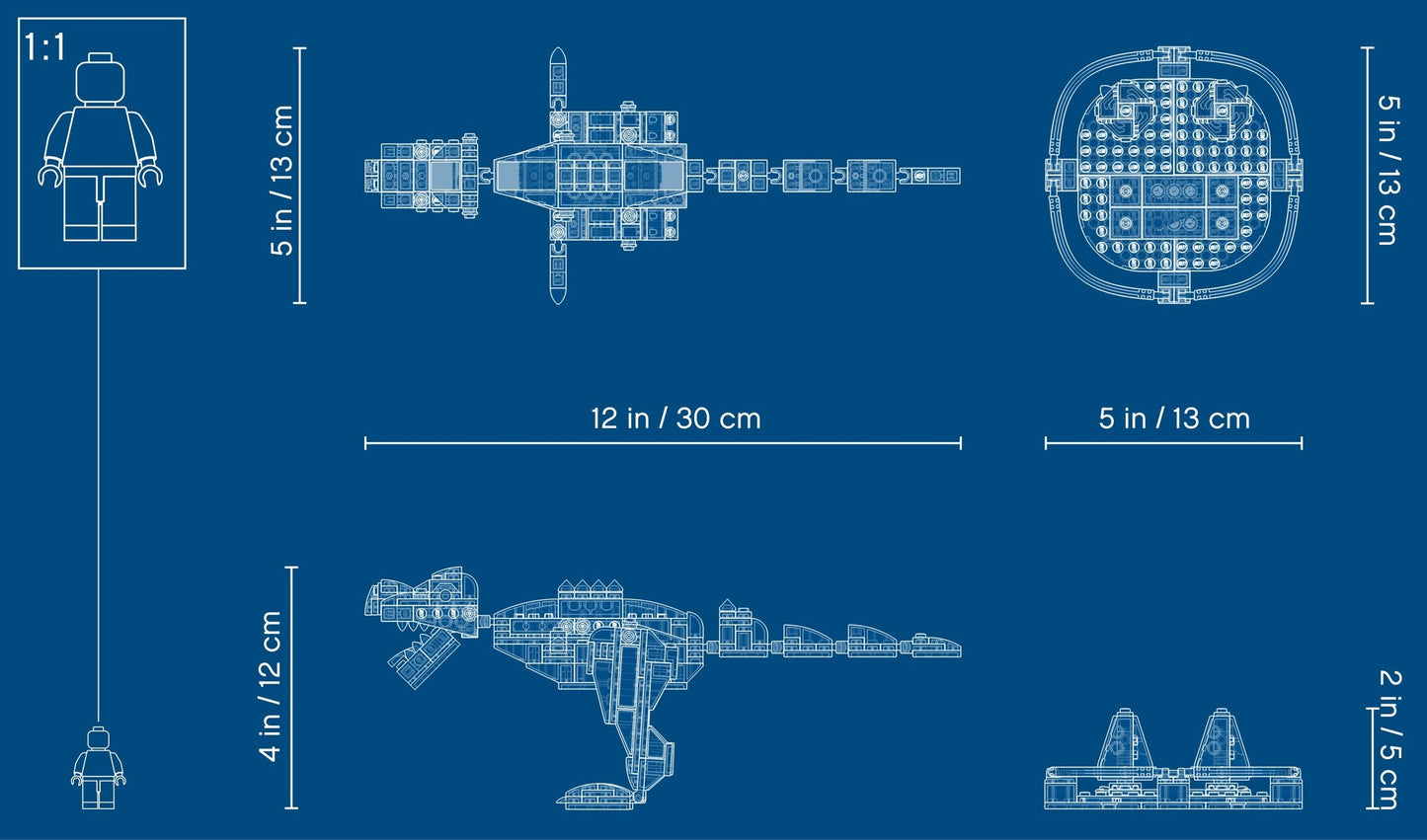 LEGO 40366 House Dinosaurs: Buildable T-Rex, Triceratops & Pterodactyl