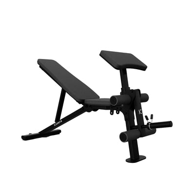 Centr Power Series FID1 Compact Adjustable Weight Bench Black Steel 500 lb Capacity