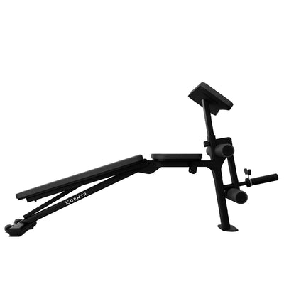 Centr Power Series FID1 Compact Adjustable Weight Bench Black Steel 500 lb Capacity