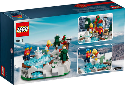 LEGO 40416 Ice Skating Rink Christmas Gift Set with Minifigures