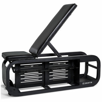 Centr Fusion Bench With Dumbbell Storage CFUB1.1 Black Steel Durable