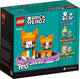 LEGO 40480 Ginger Tabby Cat & Kitten BrickHeadz Set – view 2