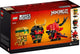 LEGO BRICKHEADZ Ninjago Firstbourne Dragon Nya Samura X Golden Lloyd (40490) – view 2